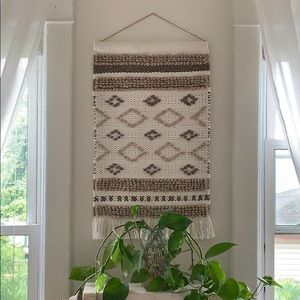 Woven wall hanging